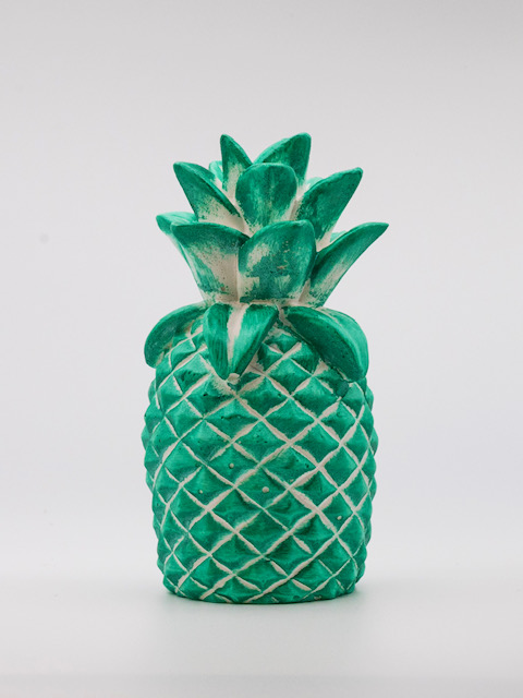 Emerald Bahamian Sugar Loaf pineapple sculpture